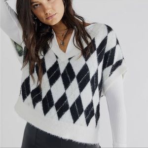 Free People Through the Motions Sweater Vest NWT